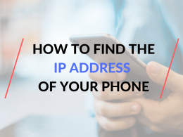 how to find the ip address of my phone